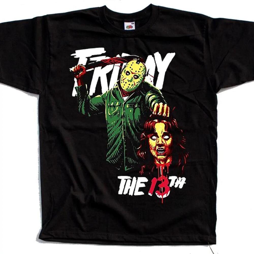 Friday The 13Th V4 Horror Movie Poster T Shirt Black Horror